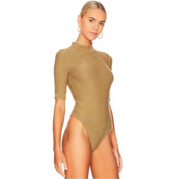 Intimately Free People Winter Warmer Solid Bodysuit in Tropical Nut Size Medium - Picture 2 of 12